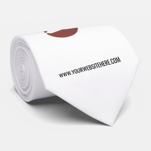 Aangepaste bedrijf Logo en tekst uw zakelijke Stro Stropdas (Opgerold)