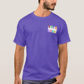 Aangepaste Bedrijf Logo en Tekst Zakelijk T-shirt (Voorkant)