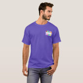 Aangepaste Bedrijf Logo en Tekst Zakelijk T-shirt (Voorkant volledig)