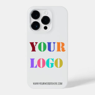 Aangepaste Bedrijf Logo en Tekst Zakelijke iPhone  14 Plus Hoesje