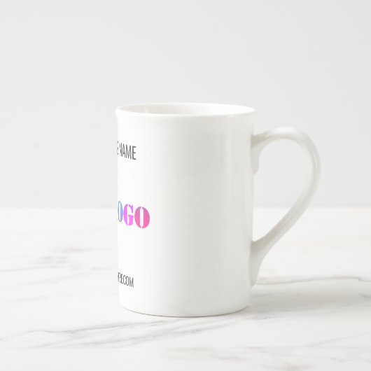 Aangepaste Bedrijf Logo en Tekst Zakelijke Mok (Rechts)