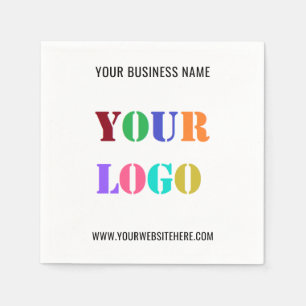 Aangepaste Bedrijf Logo en Tekst Zakelijke Servett Servet