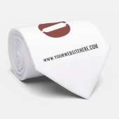 Aangepaste Bedrijf Logo en Tekst Zakelijke Stropda Stropdas (Opgerold)