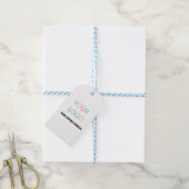 Aangepaste Bedrijf Logo-informatie Cadeaulabel (Met Touw)