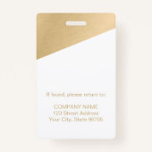 Aangepaste Bedrijf Logo Medewerker Foto Geborsteld Badge (Achterkant)