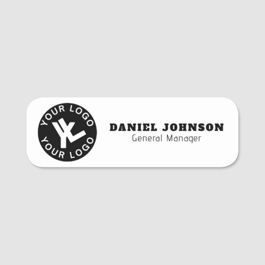 Aangepaste Bedrijf Logo Medewerker Magnetische Naa Naamplaatje (Voorkant)