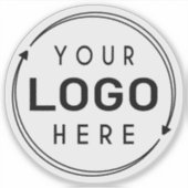 Aangepaste bedrijf logo merk waterfles sticker (Voorkant)