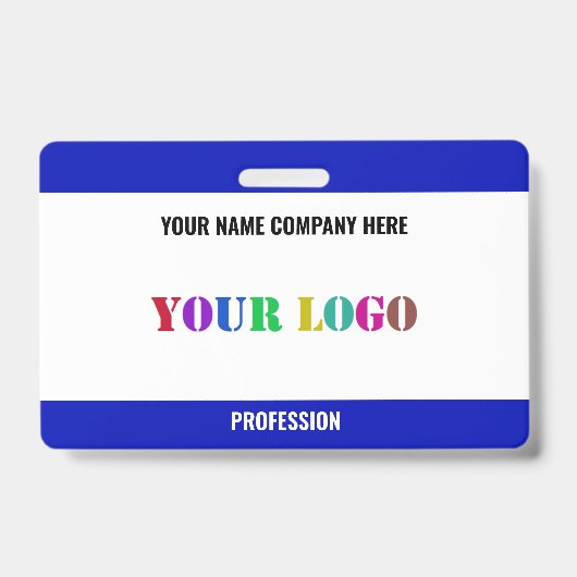 Aangepaste Bedrijf Logo Naam Bedrijfsbadge Sjabloo Badge (Voorzijde)