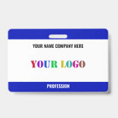 Aangepaste Bedrijf Logo Naam Bedrijfsbadge Sjabloo Badge (Achterkant)