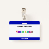 Aangepaste Bedrijf Logo Naam Bedrijfsbadge Sjabloo Badge (Achterkant met clip)