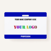 Aangepaste Bedrijf Logo Naam Bedrijfsbadge Sjabloo Badge (Achterkant)