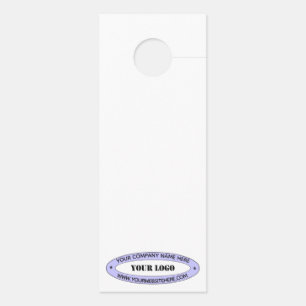Aangepaste Bedrijf Logo Naam Deur Hanger Sjabloon