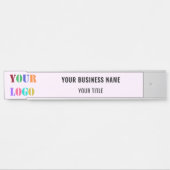 Aangepaste Bedrijf Logo Naam Gepersonaliseerde Deu Deurbordje (Voorkant)