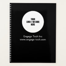 Aangepaste Bedrijf Logo Naam Zwart Modern Minimali