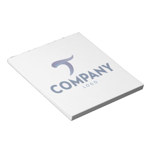 Aangepaste bedrijf logo notitieblok (Schuin)