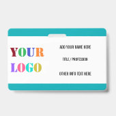 Aangepaste Bedrijf Logo of Fotonaam Zakelijke Badg Badge (Achterkant)