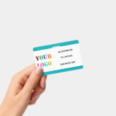 Aangepaste Bedrijf Logo of Fotonaam Zakelijke Badg Badge (Handheld)