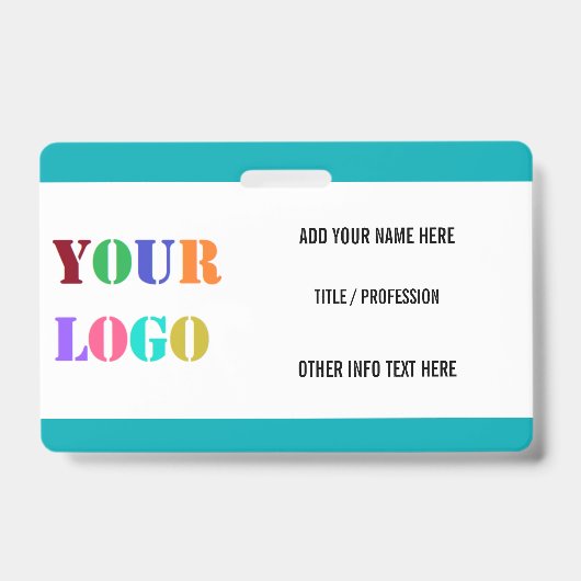 Aangepaste Bedrijf Logo of Fotonaam Zakelijke Badg Badge (Voorzijde)