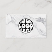 Aangepaste Bedrijf Logo QR Code Medewerker Eenvoud Visitekaartje (Achterkant)