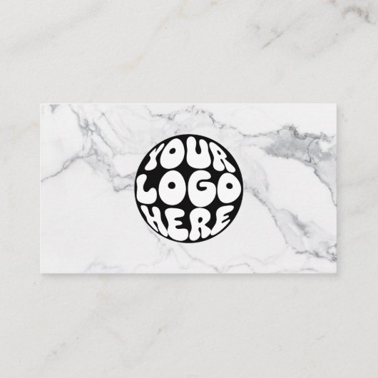 Aangepaste Bedrijf Logo QR Code Medewerker Eenvoud Visitekaartje (Achterkant)