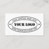 Aangepaste Bedrijf Logo Stamp Business Card Templa Visitekaartje (Voorkant)