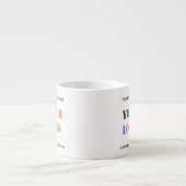 Aangepaste Bedrijf Logo Tekst Bedrijf Espresso Cup Espresso Kop (Voorkant)