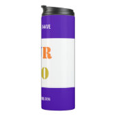 Aangepaste Bedrijf Logo Tekst Bedrijf Thermische T Thermosbeker (Geroteerd rechts)