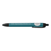 Aangepaste Bedrijf Logo & Tekst Blauwgroen Blauwe Inkt Pen (Bodem)