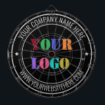 Aangepaste Bedrijf Logo Tekst Dart Board Sjabloon Dartbord<br><div class="desc">Aangepaste kleuren en lettertypen - Ontwerp uw eigen gepersonaliseerde dartborden met uw bedrijf Logo en naam Website of Aangepaste tekst Promotionele zaken Gepersonaliseerde dartbord - Voeg uw Logo / Afbeelding of QR-code toe - Foto / en tekst / informatie / Meer - Grootte wijzigen en elementen verplaatsen met aanpassingsgereedschap. Kies...</div>