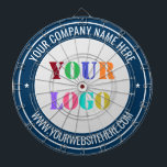 Aangepaste Bedrijf Logo Tekst Dart Board Sjabloon Dartbord<br><div class="desc">Aangepaste kleuren en lettertype - Uw eigen gepersonaliseerde dartbord verzenden met uw bedrijf Logo of foto en naam Website of aangepaste tekst Promotionele zaken of moderne persoonlijke dartborden / cadeau - Uw Logo toevoegen - Afbeelding - Foto of QR-code / naam - Bedrijf / website of andere informatie / tekst...</div>