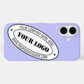 Aangepaste Bedrijf Logo Tekst iPhone Case Sjabloon (Achterkant (horizontaal))