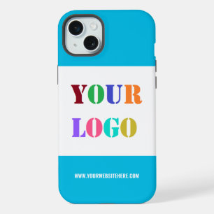 Aangepaste bedrijf logo tekst iPhone hoes kies kle 15 Plus Case
