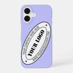 Aangepaste bedrijf logo tekst merk iPhone hoesje iPhone 16 Hoesje
