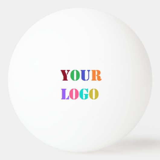 Aangepaste Bedrijf Logo Tekst Ping Pong Ball Sjabl (Achterkant)
