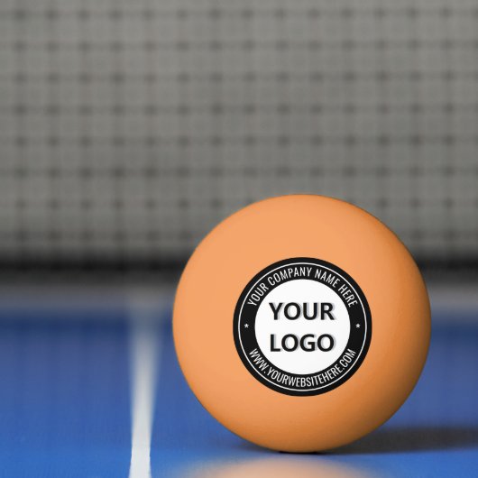 Aangepaste Bedrijf Logo Tekst Ping Pong Ball Sjabl (Net)