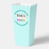 Aangepaste Bedrijf Logo Tekst Popcorn Box Sjabloon Bedankdoosjes (Voorkant)