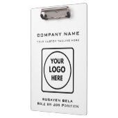 Aangepaste bedrijf logo tekst Pro klembord (Links)