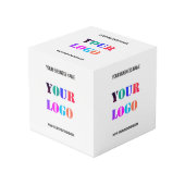 Aangepaste Bedrijf Logo Tekst Promotionele Kubus S (Voorkant hoekig)