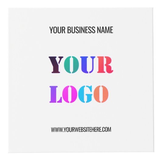 Aangepaste Bedrijf Logo Tekst Promotionele Kubus S (Voorkant)