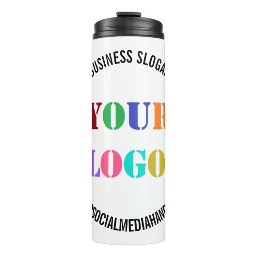 Aangepaste Bedrijf Logo Tekst Thermische Tumbler S Thermosbeker (Voorkant)