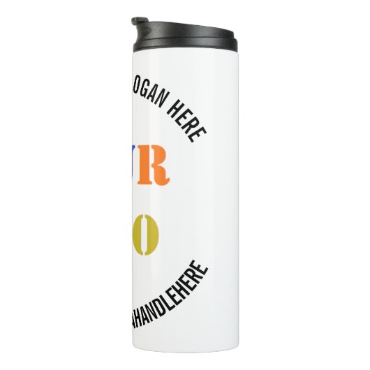 Aangepaste Bedrijf Logo Tekst Thermische Tumbler S Thermosbeker (Geroteerd rechts)