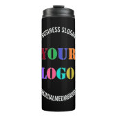 Aangepaste Bedrijf Logo Tekst Thermische Tumbler S Thermosbeker (Voorkant)
