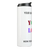 Aangepaste Bedrijf Logo Tekst Thermische Tumbler S Thermosbeker (Gedraaid links)