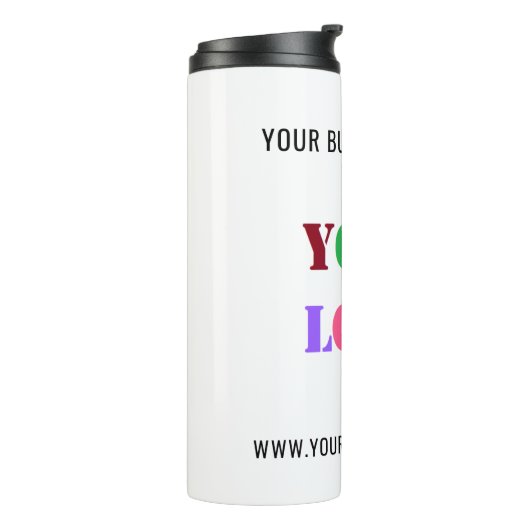 Aangepaste Bedrijf Logo Tekst Thermische Tumbler S Thermosbeker (Gedraaid links)