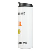 Aangepaste Bedrijf Logo Tekst Thermische Tumbler S Thermosbeker (Geroteerd rechts)