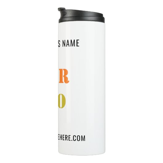 Aangepaste Bedrijf Logo Tekst Thermische Tumbler S Thermosbeker (Geroteerd rechts)