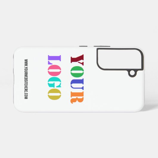 Aangepaste bedrijf Logo Tekst uw bedrijfscadeau Samsung Galaxy Hoesje (Achterkant horizontaal)