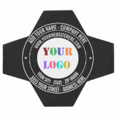 Aangepaste bedrijf logo tekst voetbal voorbeeld (Enkel)