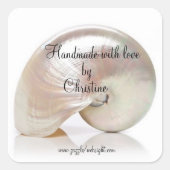 Aangepaste bedrijf logo vierkante sticker (Voorkant)