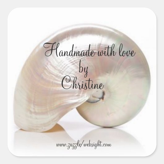 Aangepaste bedrijf logo vierkante sticker (Voorkant)